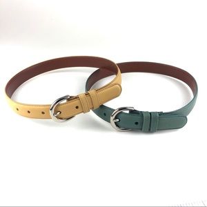 COACH Women’s Lot of 2 Leather Belts Size Petite